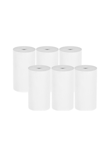 Konesam 6 Adet 57x30mm Termal Yazıcı Kağıdı - Kasiyer Fişi, Bilgisayar Kayıtları İçin Isı Hassas Kağıt