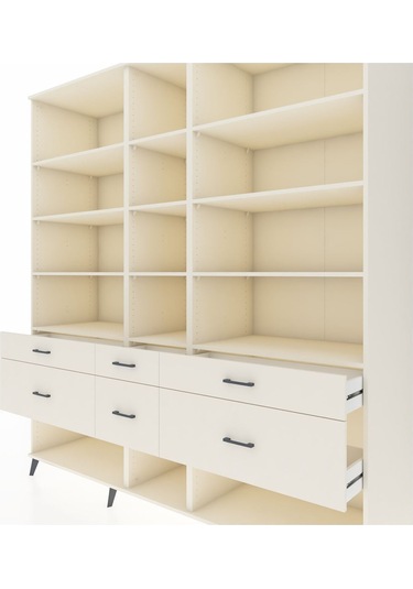 Kronos Dolap 12 Raflı 6 Çekmeceli 220x59x243 Aytaşı-aytaşı/aytaşı Aytası/aytası