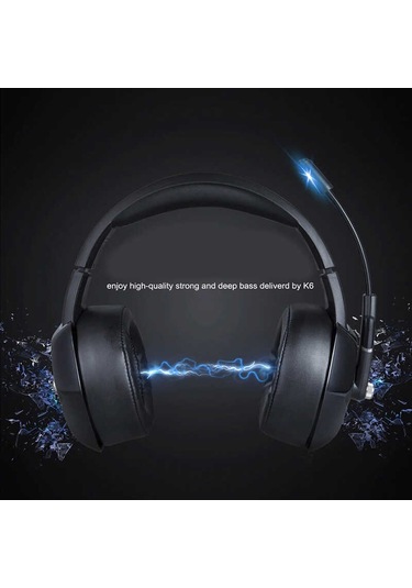 Canpay​ Onikuma K6 RGB 3.5MM Kablolu Kulak Üstü Oyuncu Kulaklığı