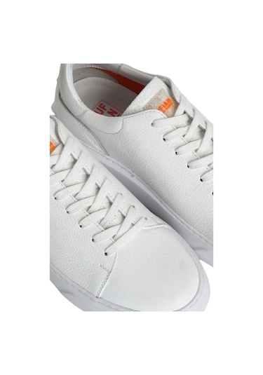 Lufian Tommy Erkek Deri Sneaker Ayakkabı 111230187100500 - Beyaz