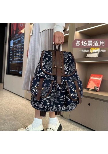 Yeni Satış Çiçek Oxford Kadın Sırt Çantası 2024 Yüksek Kaliteli Çok Renkli