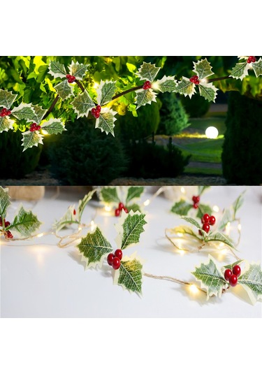 Ranyeek Yeni Noel Gövde Işık Zinciri, 2m 20 Led, Gövde-sarmısak Dekorasyon, 3 Pil İle Çalışır, Kreatif Ev Dekoru Diğer