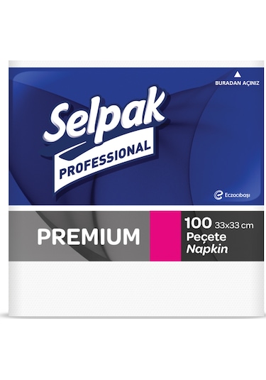 Selpak Professional Premium Peçete 100'lü 33 x 33 CM