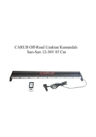12v-30v Led Bar Off-road Turuncu Çakarlı Çakar Tepe Lamba Fonksiyonlu 85 Cm