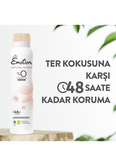 Emotion Natural Bloom Kadın Sprey Deodorant 3 x 150 ML