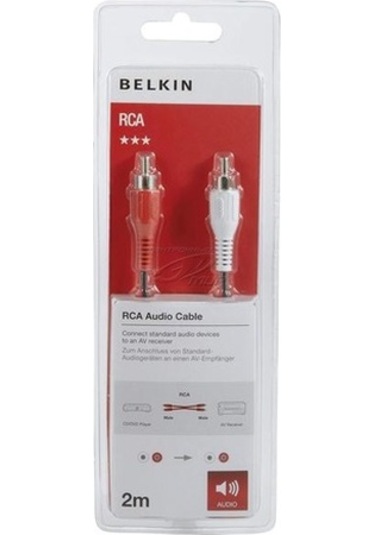 Belkın F3y097bf2m 2m 2xrca/2xrca M/m Rca Ses Kablosu