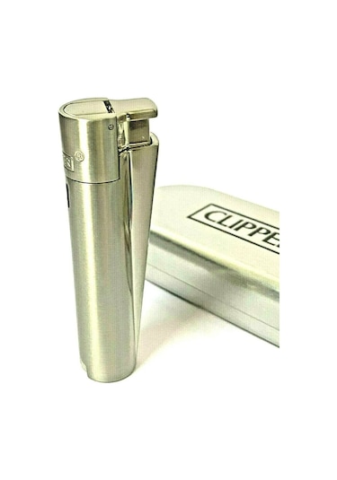 Clipper Jet Flame Gümüş Renk Çakmak