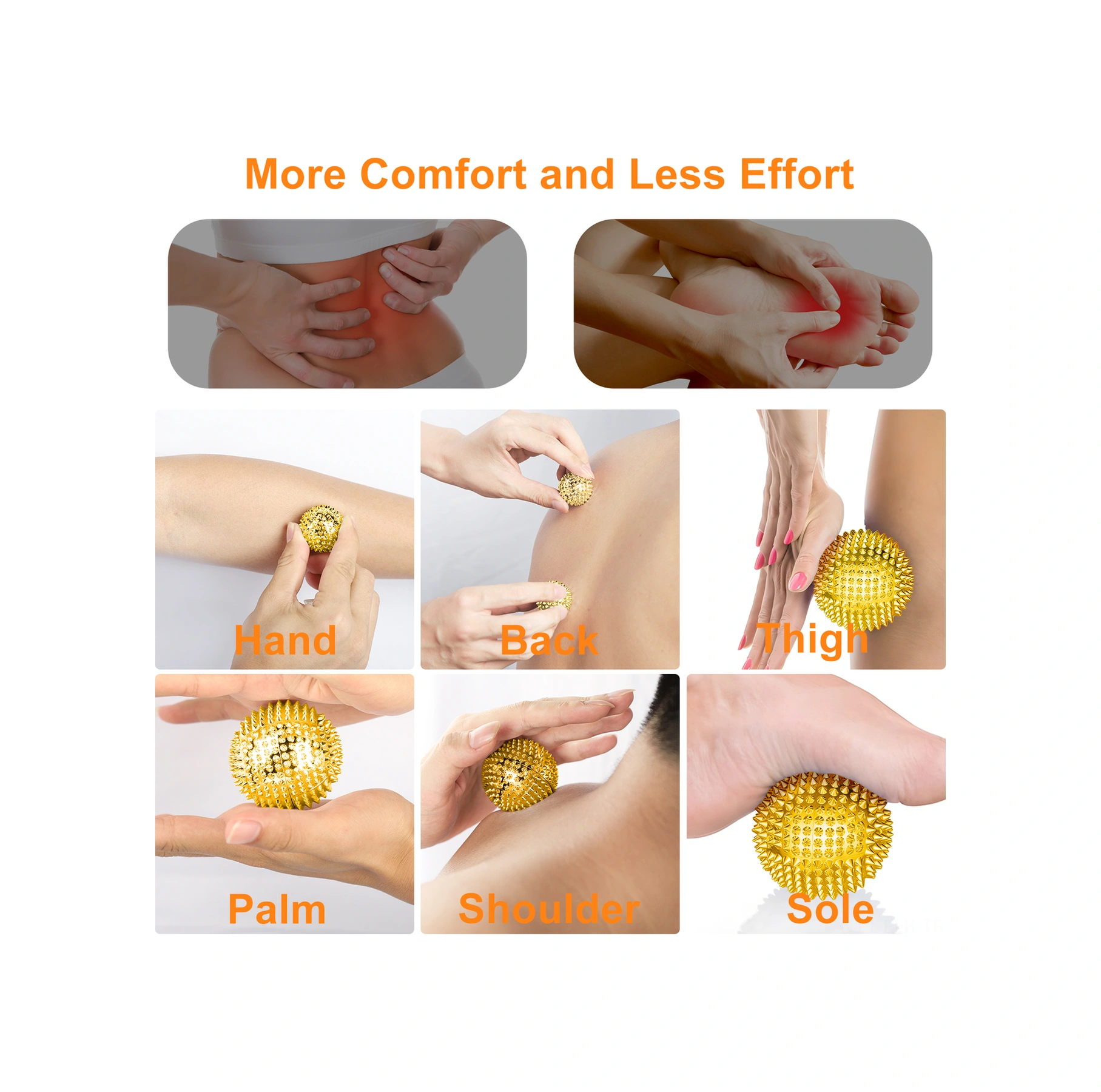 Xindoker 3.2cm Altın Renkli Manyetik Masaj Topları 2 Adet - El, Ayak Tabanı Ve Kas Geliştirme İçin Özel Tasarlanmış Dürtücü Toplar Altın