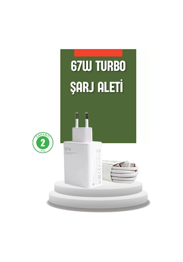67 Watt Turbo Şarj Cihazı Redmi Note 10 11 12 Uyumlu Renkli