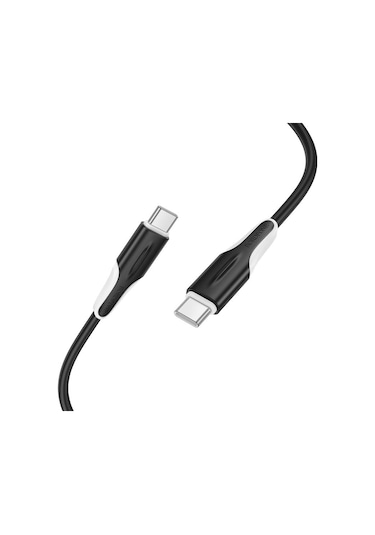 Borofone Bx119 Yeni 60w Usb-c / Tip-c Usb-c / Tip-c Hızlı Şarj Veri Kablosu, Uzunluk: 1m Siyah