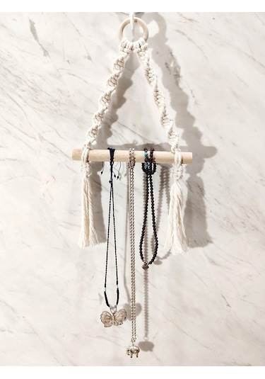 Xiyyadms El Dokuma Halatlı Ahşap Torba: Tuvalet Kağıdı, Havlu, Mutfak Rulosu Ve Dekoratif Eşyalar İçin Duvar Takımı - Delme Yok, Dayanıklı Ve Çok Amaçlı Diğer