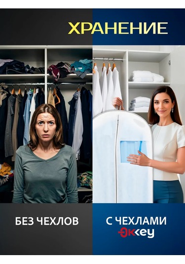 Okkey Fermuarlı Giysi Kılıfı 65201018 Beyaz