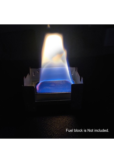 Dofolink Stainless Steel Mini Alkol Ocağı Seti: Enerji Tasarruflu Küçük Adalar Ocağı 2.1 + Katlanabilir Isıtıcı Gümüş