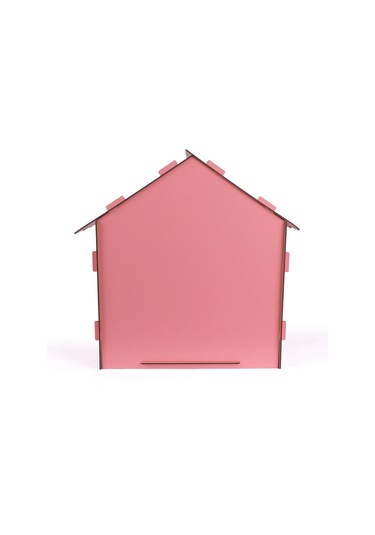 Ahşap Özel İsim Baskılı Dekoratif Köpek Evi-kulübesi, Küçük Irk Köpekler İçin Kulübe, Köpek Kulübesi Pembe