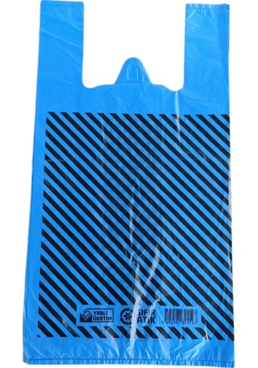 Hışır Çizgili Mavi Siyah Baskılı Orta Boy 1 Kg