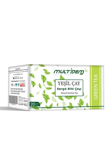 Multidem Hmd Yeşil Karışık Bitkisel Çay 20'li