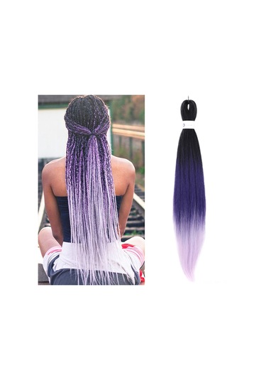 Mufunye 26 İnç Renk Geçişli Sentetik Örgü Saç - Çeşitli Renk Seçenekleriyle Yüksek Kaliteli Saç Uzantısı