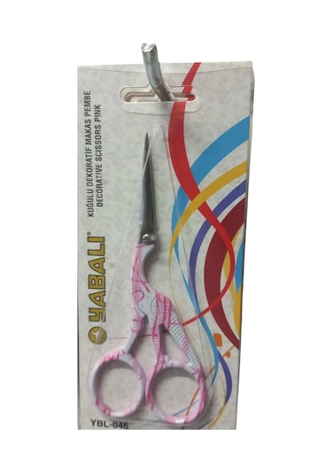 Nakış Makası Kuğulu Dekoratif Makas Pembe Ybl-046 Model 8