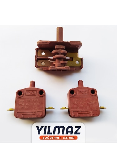 Elektrikli Şofben Komütatör + Switch (Siviç) - Vidalı