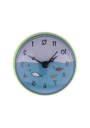 Pazly Zaman Yeşil-75x35mm Yeşil Suntek Su Saati Geçirmez Emme Duvar Banyo Gn Çok Renkli