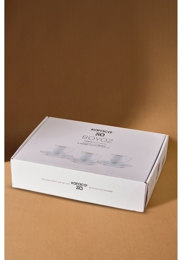 Karaca  Boyoz 6 Kişilik Kahve Fincan Takımı 85 ml