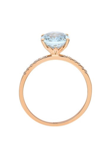 Sirius Pırlanta Ve Akuamarin Taşlı Okyanus Yüzük 0802R0011