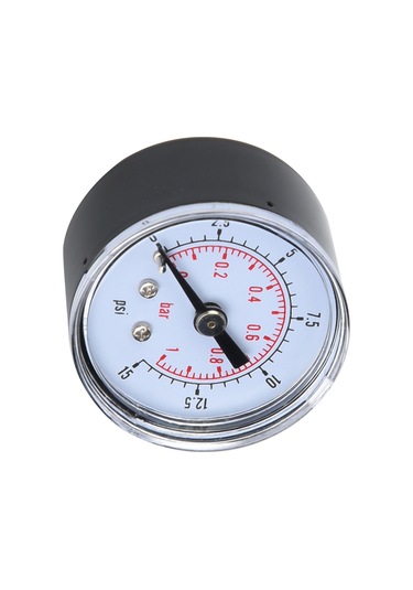 Jeemson 0-200psi/0-14bar Çift Ölçekli Akşiyel Basınç Göstergesi, 1/8" Bspt Dişli, Metal Kasa, Hava-su-yakıt Basıncı Ölçümü