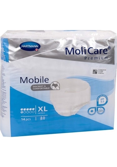 Molicare 6 Damla 2140 Gr Emiş Kapasiteli Külot Bez Xlarge 14 Lü 4 Paket XL