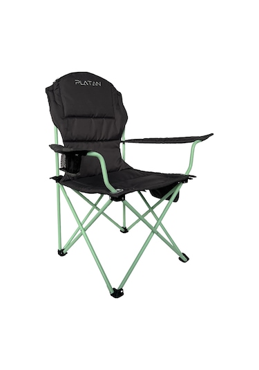 Platan Chair Ones-lp Hafif Katlanır Kamp Piknik Sandalyesi - Kolt Gri - Yeşil