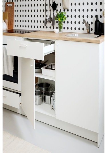 Ikea Beyaz Fonksiyonel Mutfak Dolabı 180 Cm