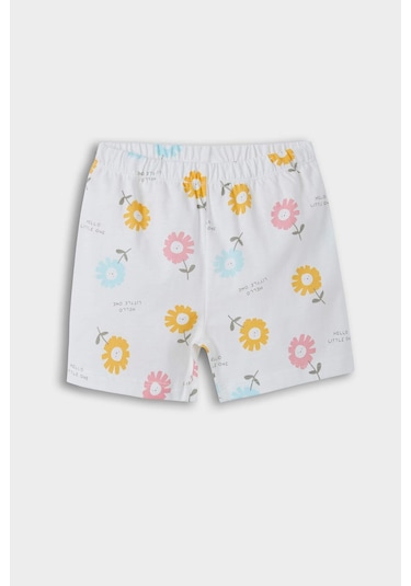 Defacto Kız Bebek Pijama Takımı Çiçek Desenli Kısa Kollu Penye Üst Beli Lastikli Şort E9694a525smwt47 Beyaz Defacto Kız Bebek Pijama Takımı Çiçek Desenli Kısa Kollu Penye Üst Beli Lastikli Şort E9694a525smwt47 Beyaz