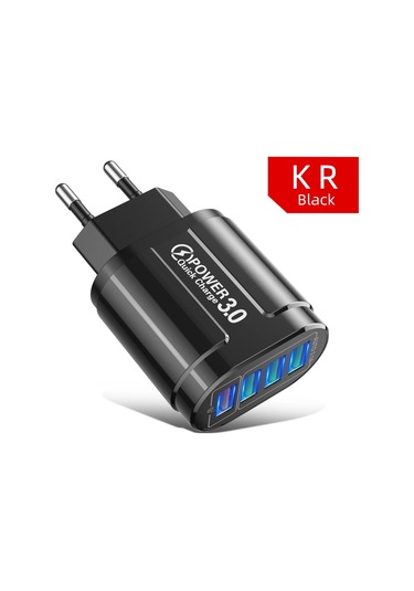 Lovebay Hızlı Şarj 3.1a 4 Port Usb Duvar Adaptörü Qc 3.0 Au Tak Samsung Uyumlu Xiaomi Audistribütör Garantili
