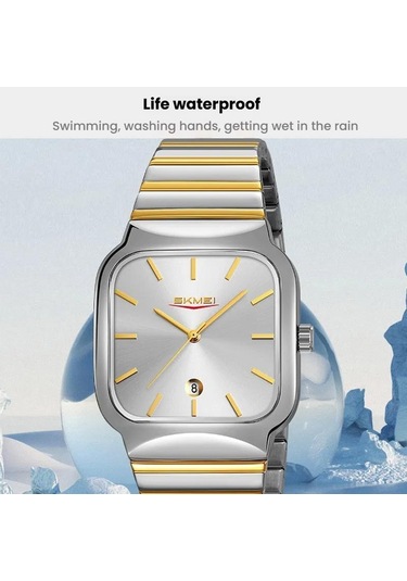 Sones Gedi 52004 Kadın Kuvars Elmas Bilezik Saat Gümüş Kabuk Yeşil Plaka