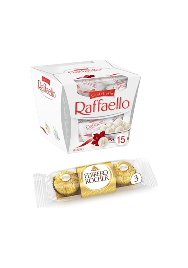 Ferrero Rocher Raffaello T15 + Rocher T3 Çikolata 2'li