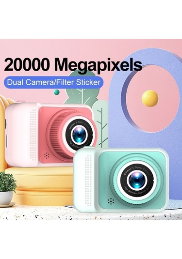 Trendooze Springsun 1080p 20mp Dijital Çocuk Kamerası 4x Dijital Zoom 2.0in Ips Ekran Çift Lens Eo