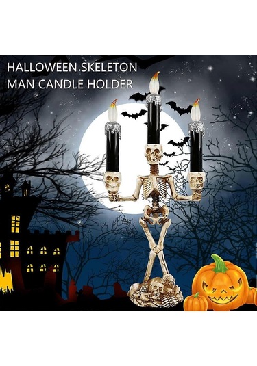 Cadılar Bayramı Kafatası Işığı, Yaratıcı Hayalet El Işığı, Kafatası Kafa Lambası İle Perili Ev Gümüş F2 Çok Renkli