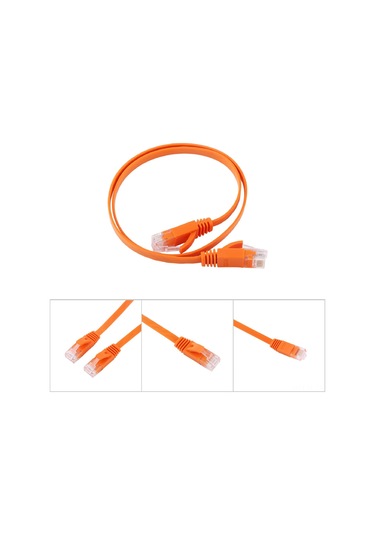 Lemestar 0.5m Cat6 Düz Rj45 Ağ Kablosu - 1000mbps Gigabit, Saf Bakır Çekirdek, Su Geçirmez, Anti-parazit, 250mhz, Pvc, Ultra Yumuşak