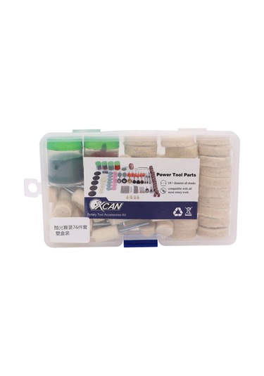 Yifomall 76 Parça Keçe Ve Yün Parlatma Seti - Dremel Uyumlu, Taşlama Ve Cilalama Aksesuarları 1 İnç & 3mm