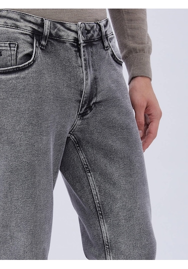 Kip Antrasit Slim Fit Denim Pamuk Karışımlı Pantolon Çok Renkli