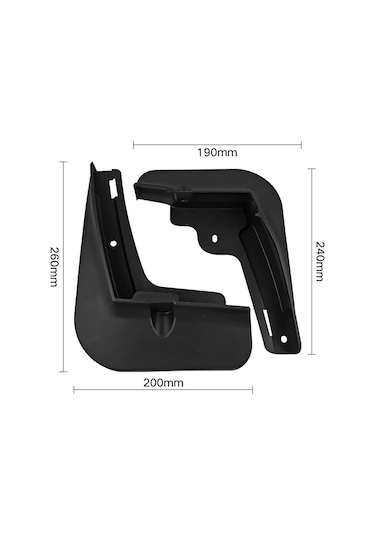 Anjiexun Byd Dolphin Ea1 2021-2022 Çamurlukları İçin 4 Adet Araba Çamurlukları