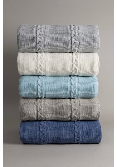 Espuma De Mar Krem Tek Kişilik Battaniye 160x220 37126 Krem