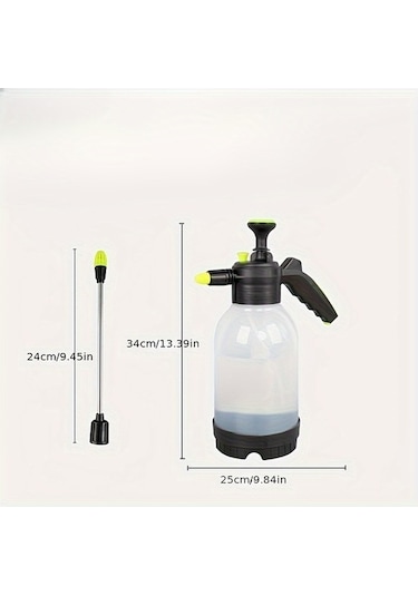 Trendooze Uzatma Çubuğu Uzun Basınçlı Bahçe Püskürtücü, 2 Bölümli Model Beyaz