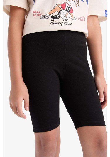 DeFacto Kız Çocuk Kısa Boy Tayt B5591A825SMBK81 Siyah DeFacto Kız Çocuk Kısa Boy Tayt B5591A825SMBK81 Siyah