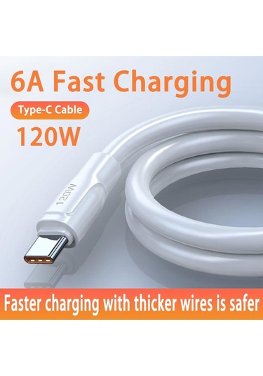 Bn95 Type-c 2 Metre Kablo 120w Süper Hızlı 6 Amper Ultra Kalın Şa