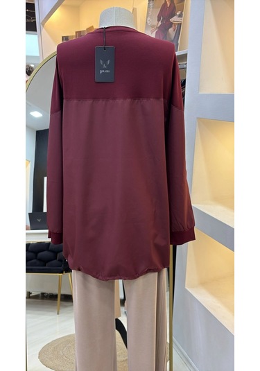 Qmash Penye Tunik Bordo 6193