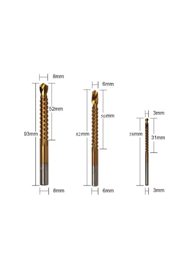 Yüksek Kalite Kademeli Matkap Sac Delme Ucu Seti 6 Parça Kademeli Matkap Ucu Seti Özel Çanta