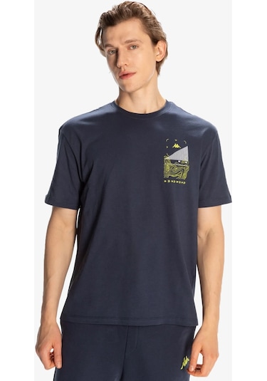 Kappa Authentic Spacetime Erkek Mavi T-shirt 371s8ıw-xct Mavi