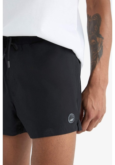 DeFactoFit Andy Baskılı Esnek Dokulu Kısa Boy Sporcu Deniz Şortu B5987AX25HSBK81