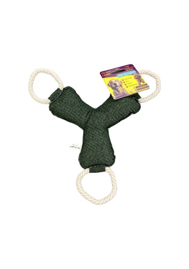 Pet Comfort İpli Bumerang Köpek Oyuncağı Yeşil 30cm