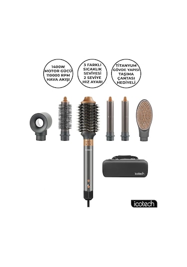 Icotech HS60 6 ın 1 Multi Styler Saç Şekillendirici